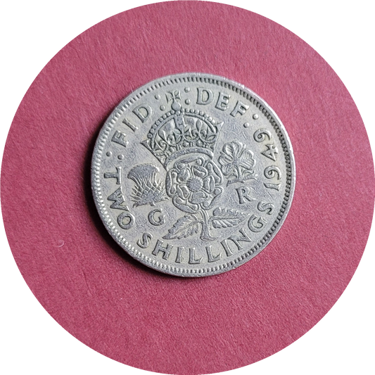 George VI,
Two Shilling,
1949, (B)