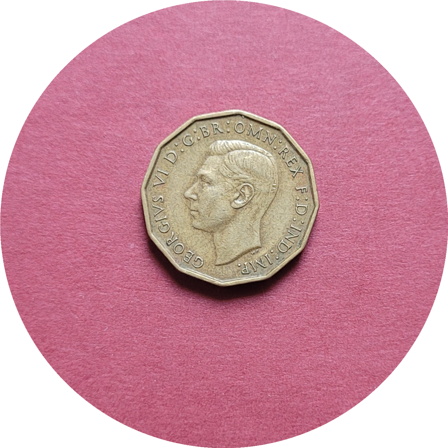 George VI,
Three Pence,
1938, (B)