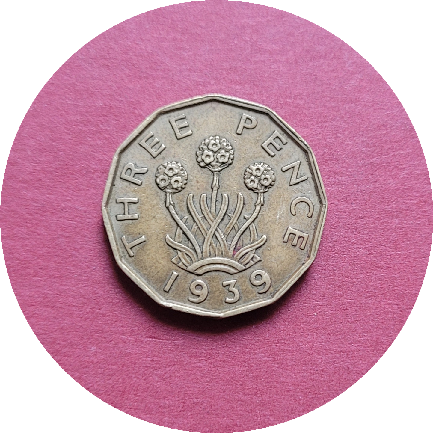 George VI,
Three Pence,
1939, (B)