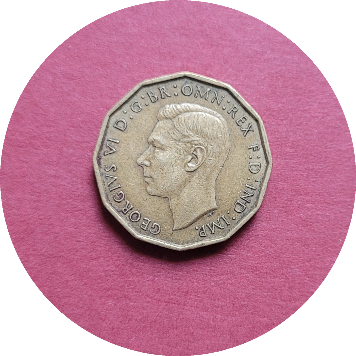 George VI,
Three Pence,
1939, (B)