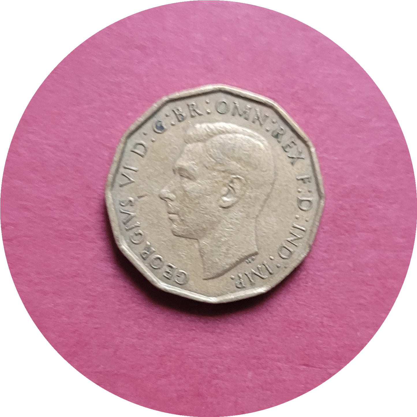 George VI,
Three Pence,
1940, (B)