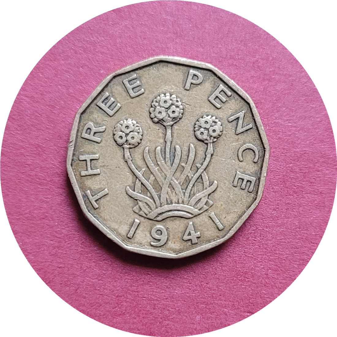 George VI, Three Pence, 1941, (B) – Numis Gallery