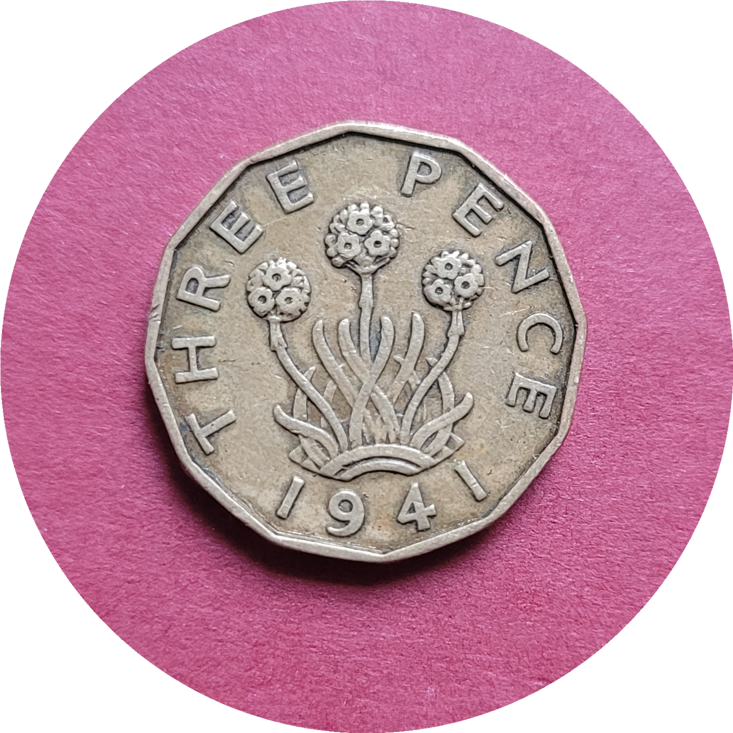 George VI,
Three Pence,
1941, (B)