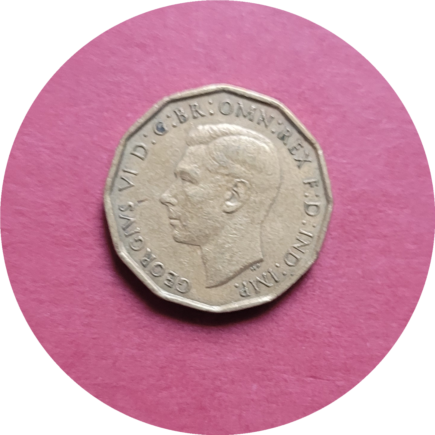 George VI,
Three Pence,
1941, (B)