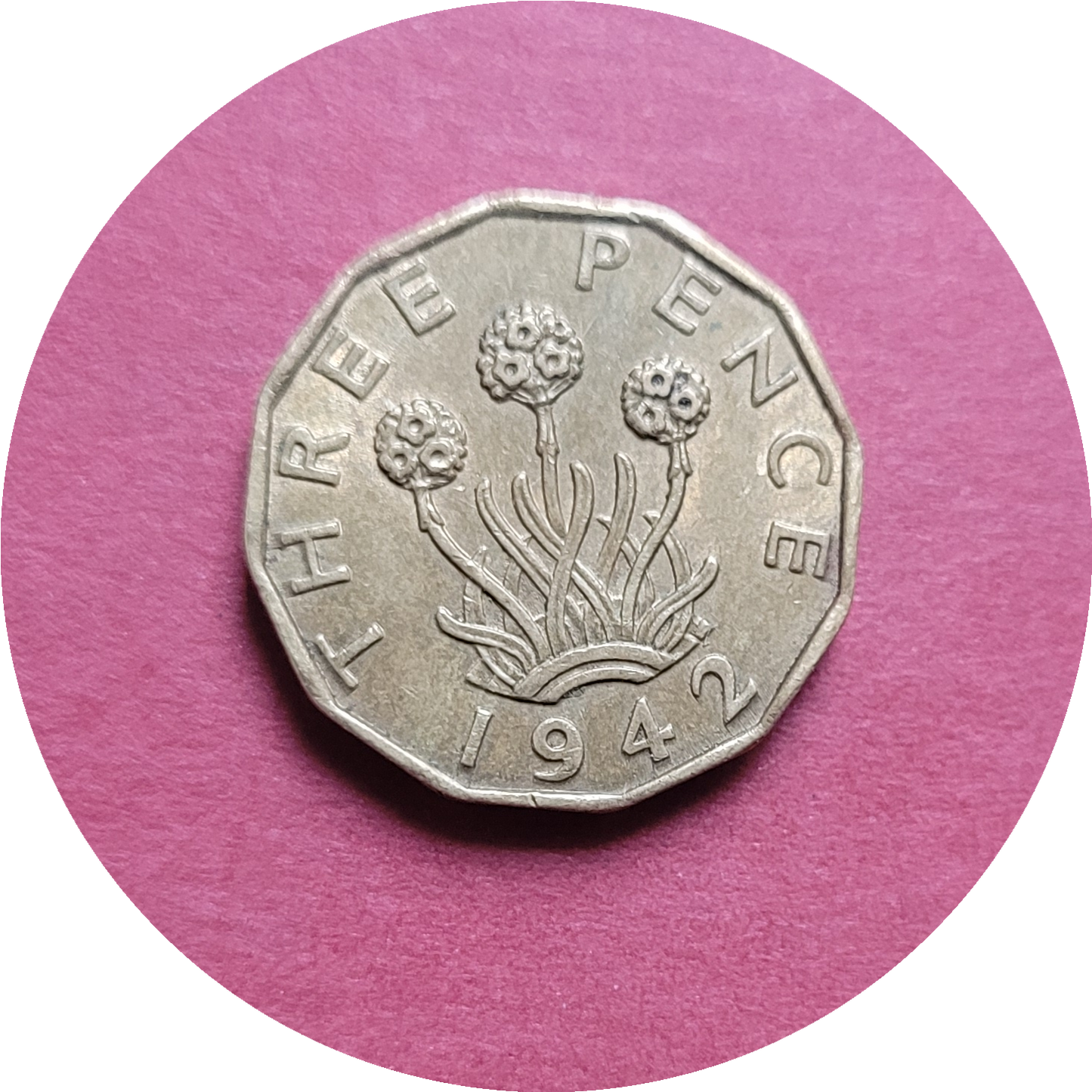 George VI,
Three Pence,
1942, (B)