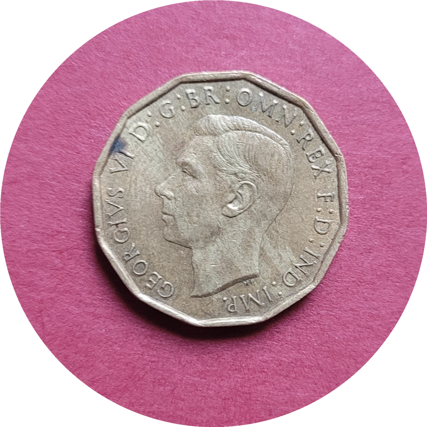 George VI,
Three Pence,
1942, (B)