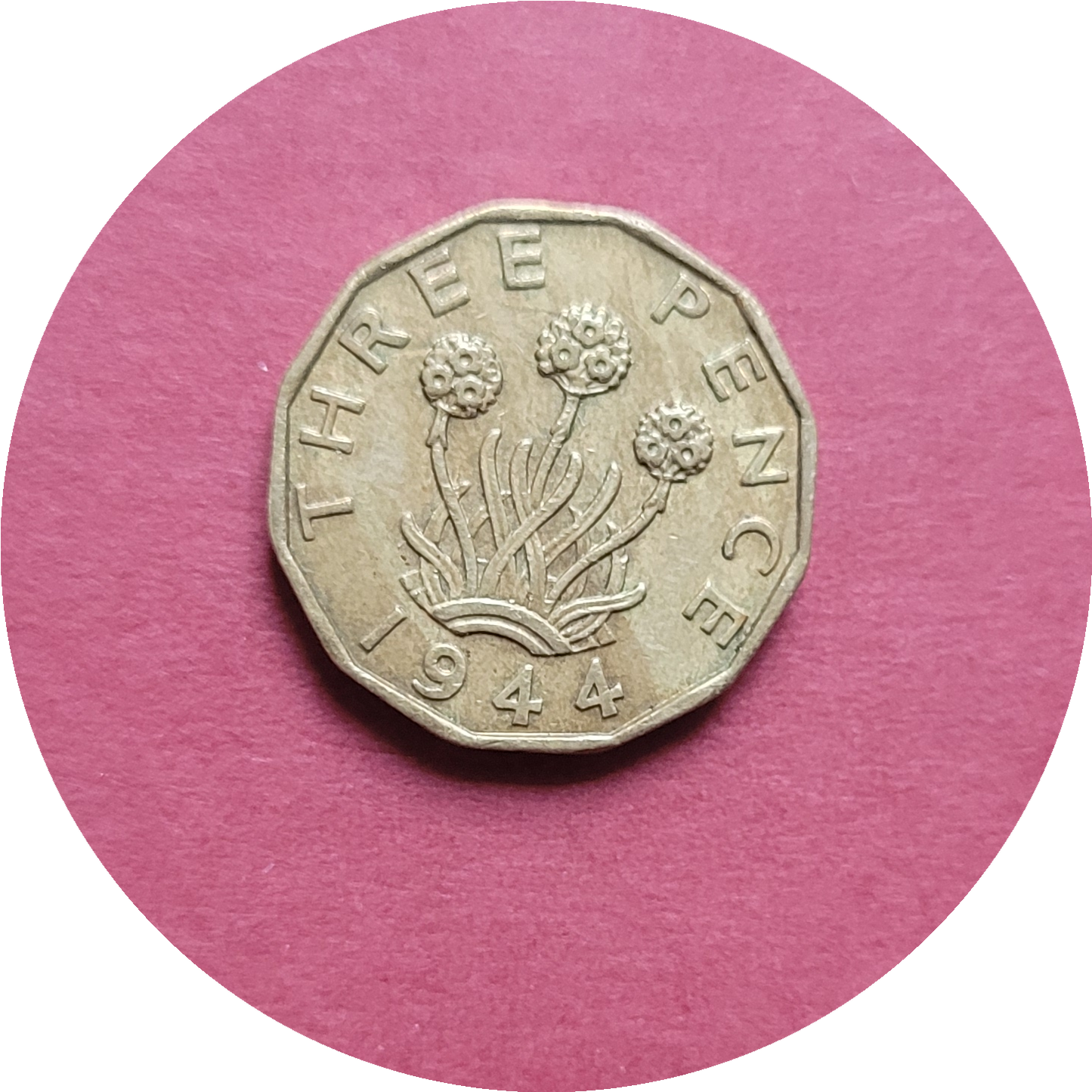 George VI,
Three Pence,
1944, (B)