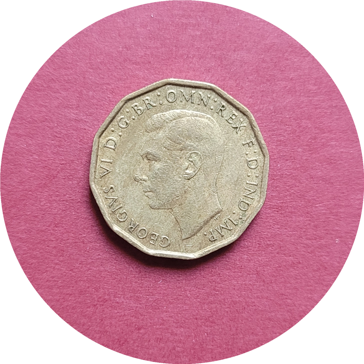 George VI,
Three Pence,
1944, (B)