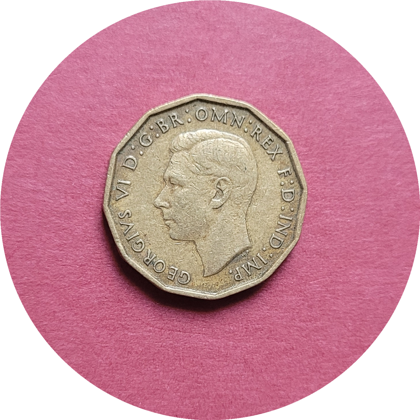 George VI,
Three Pence,
1945, (B)