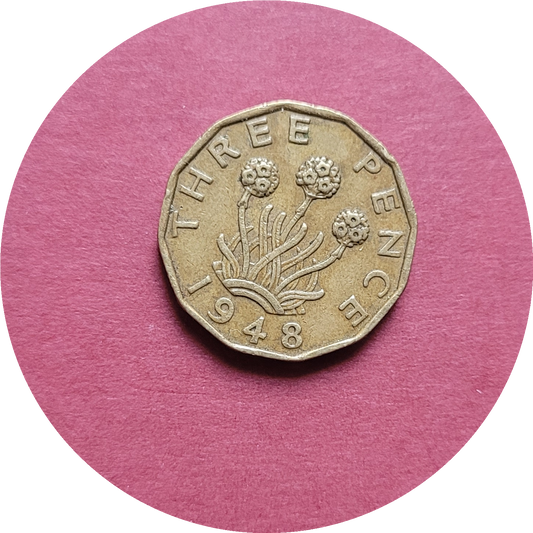 George VI,
Three Pence,
1948, (B)