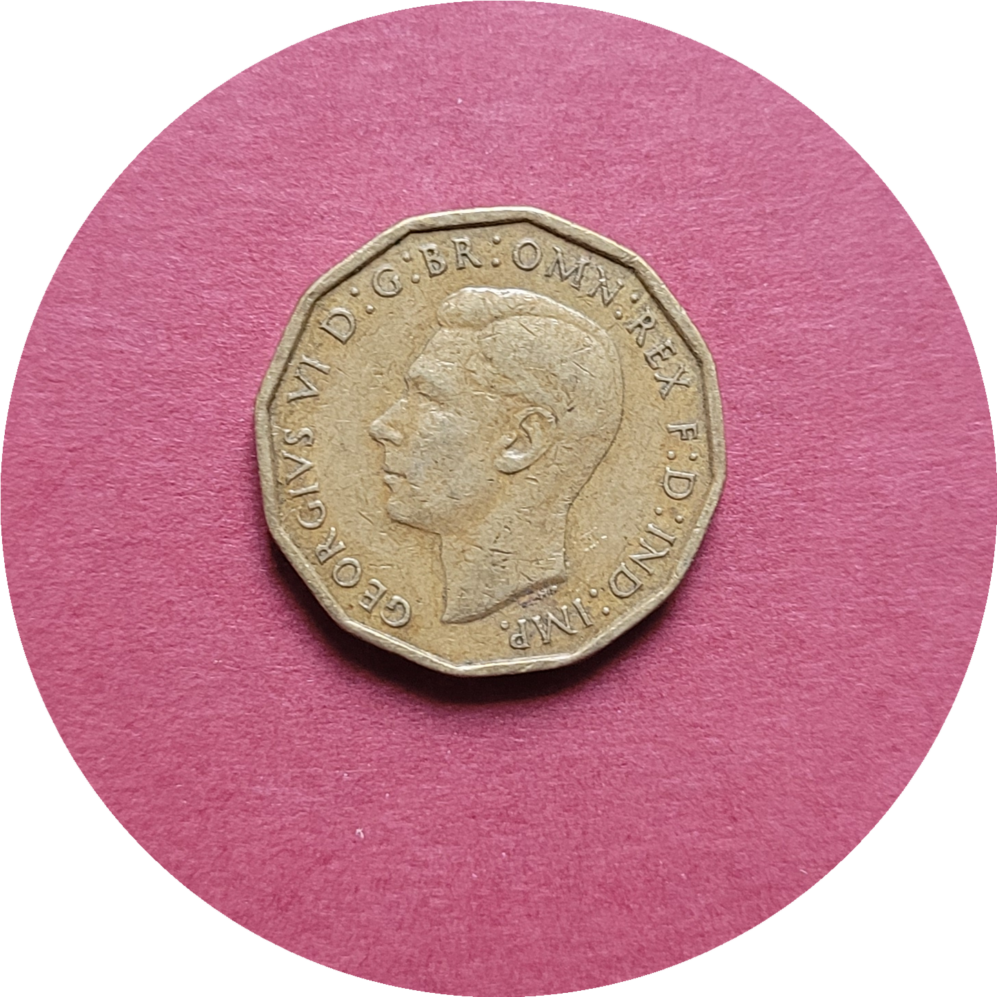 George VI,
Three Pence,
1948, (B)