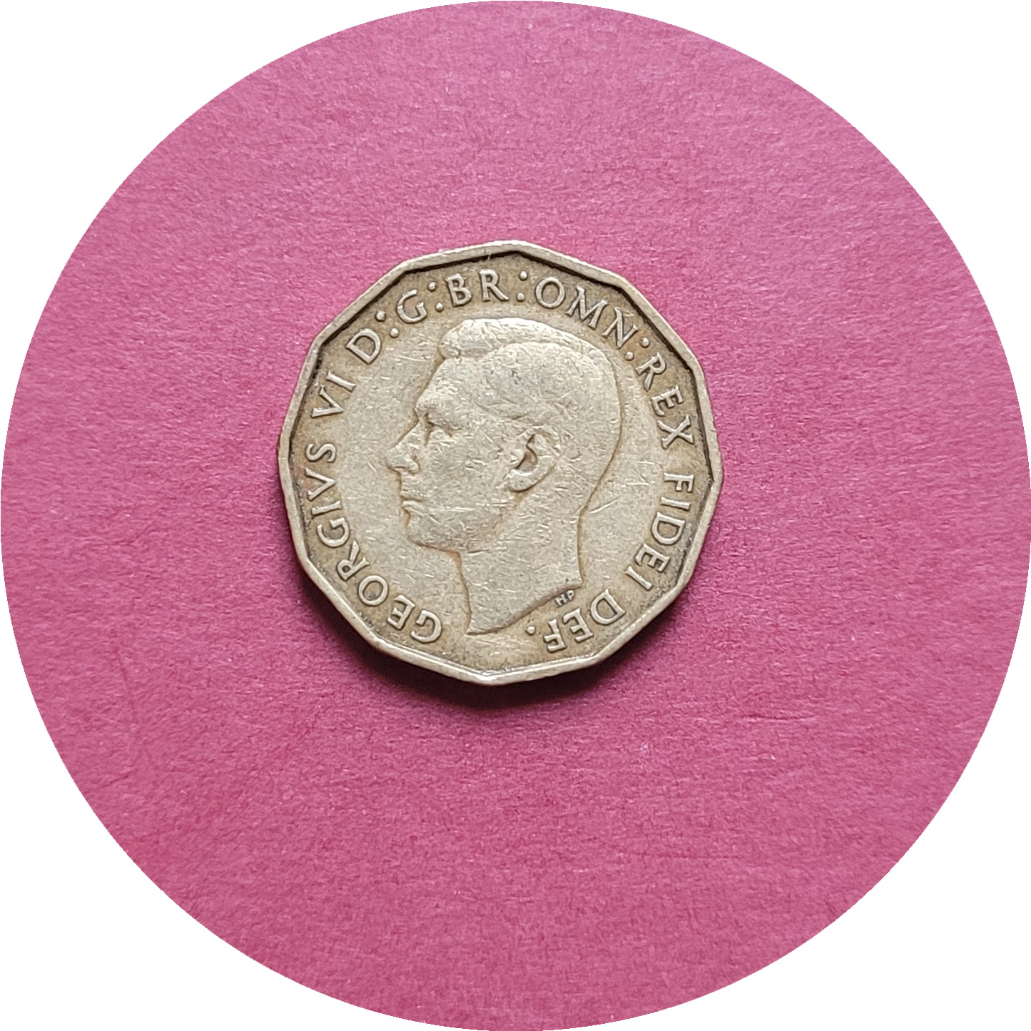 George VI,
Three Pence,
1950, (B)