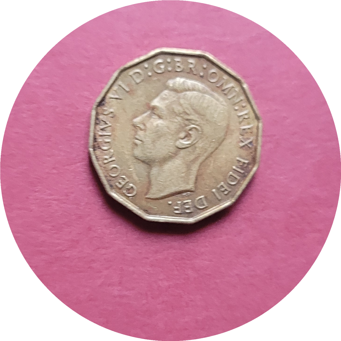 George VI,
Three Pence,
1952, (B)