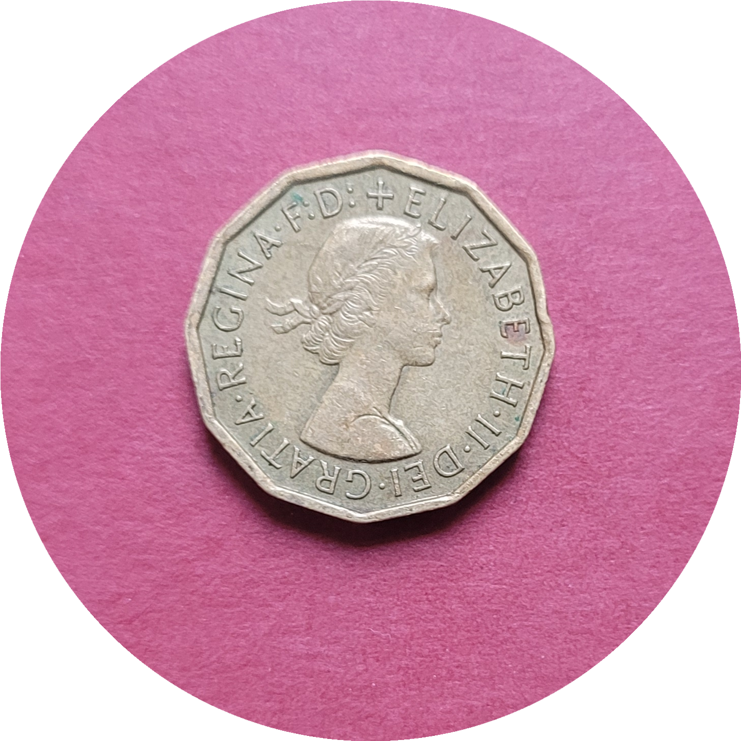 Elizabeth II,
Three Pence,
1962, (B)