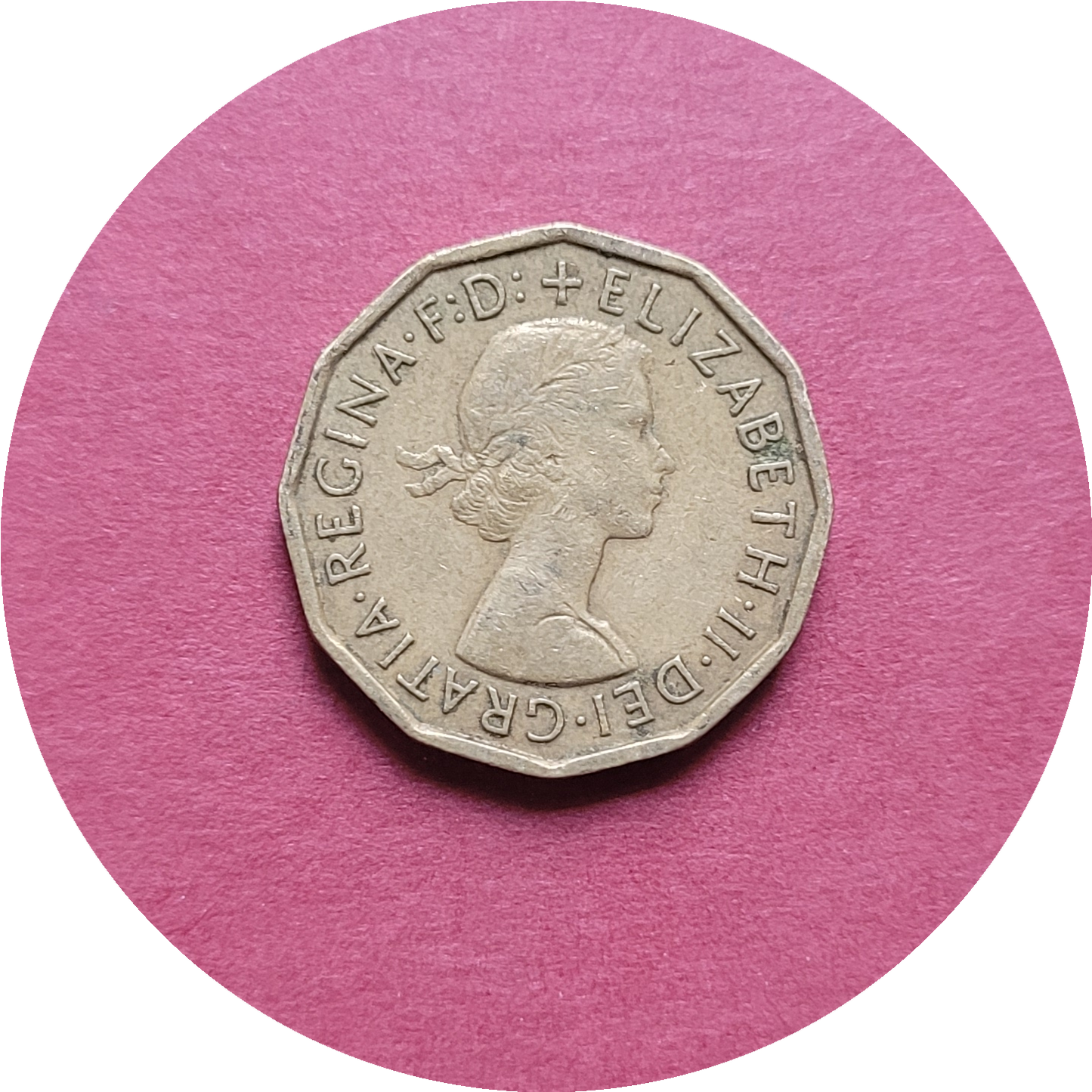 Elizabeth II,
Three Pence,
1963, (B)