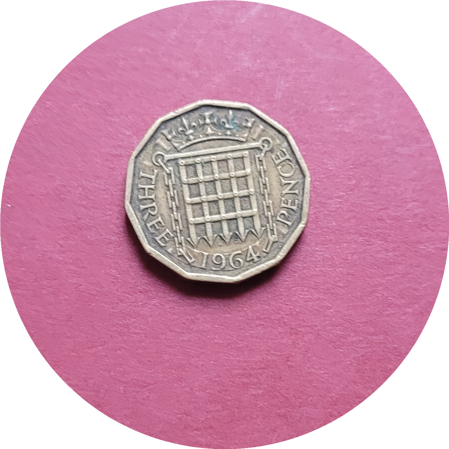 Elizabeth II,
Three Pence,
1964, (B)