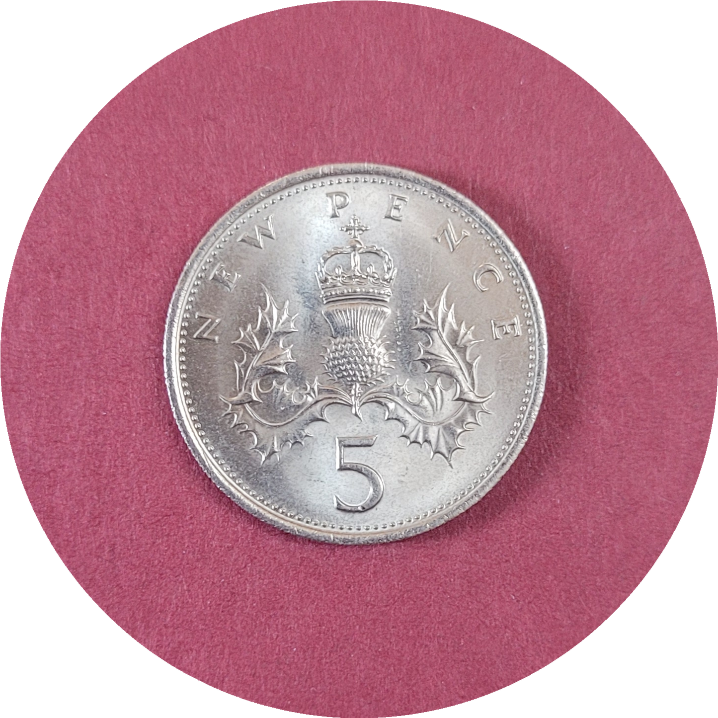 Elizabeth II, 5 Penny, New Penny, 1970 (B)