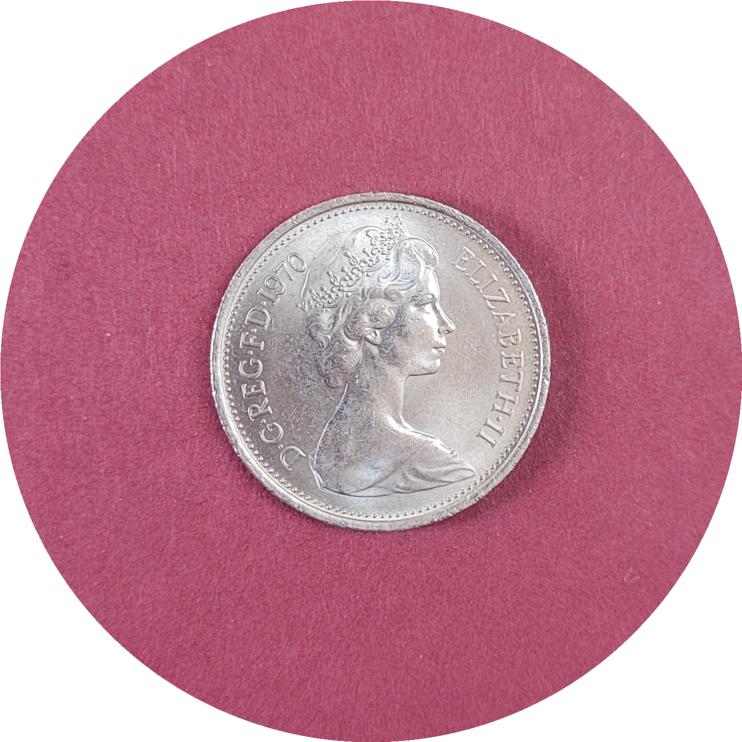 Elizabeth II, 5 Penny, New Penny, 1970 (B)