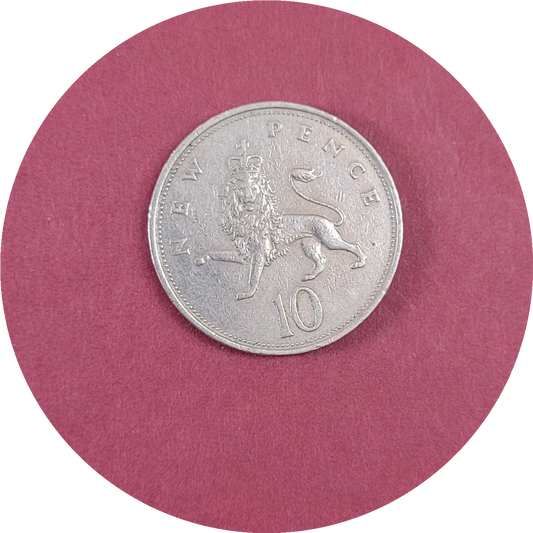Elizabeth II
10 Penny,
New Penny,
1968 (B)