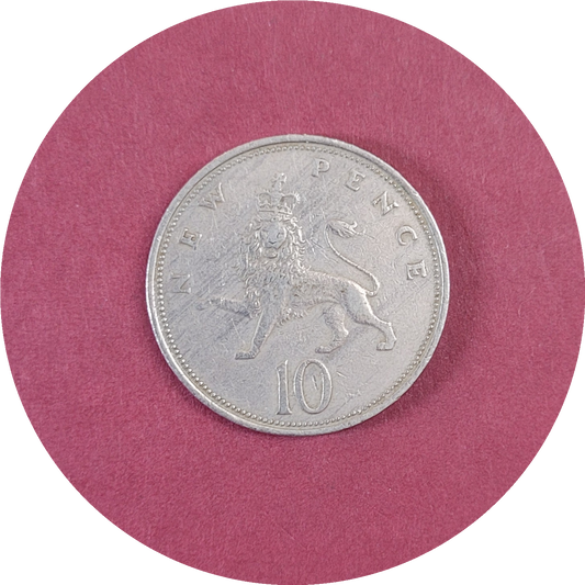 Elizabeth II
10 Penny,
New Penny,
1970 (B)
