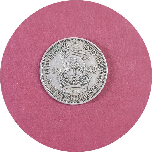 George VI,
One Shilling,
England,
1947 (B)