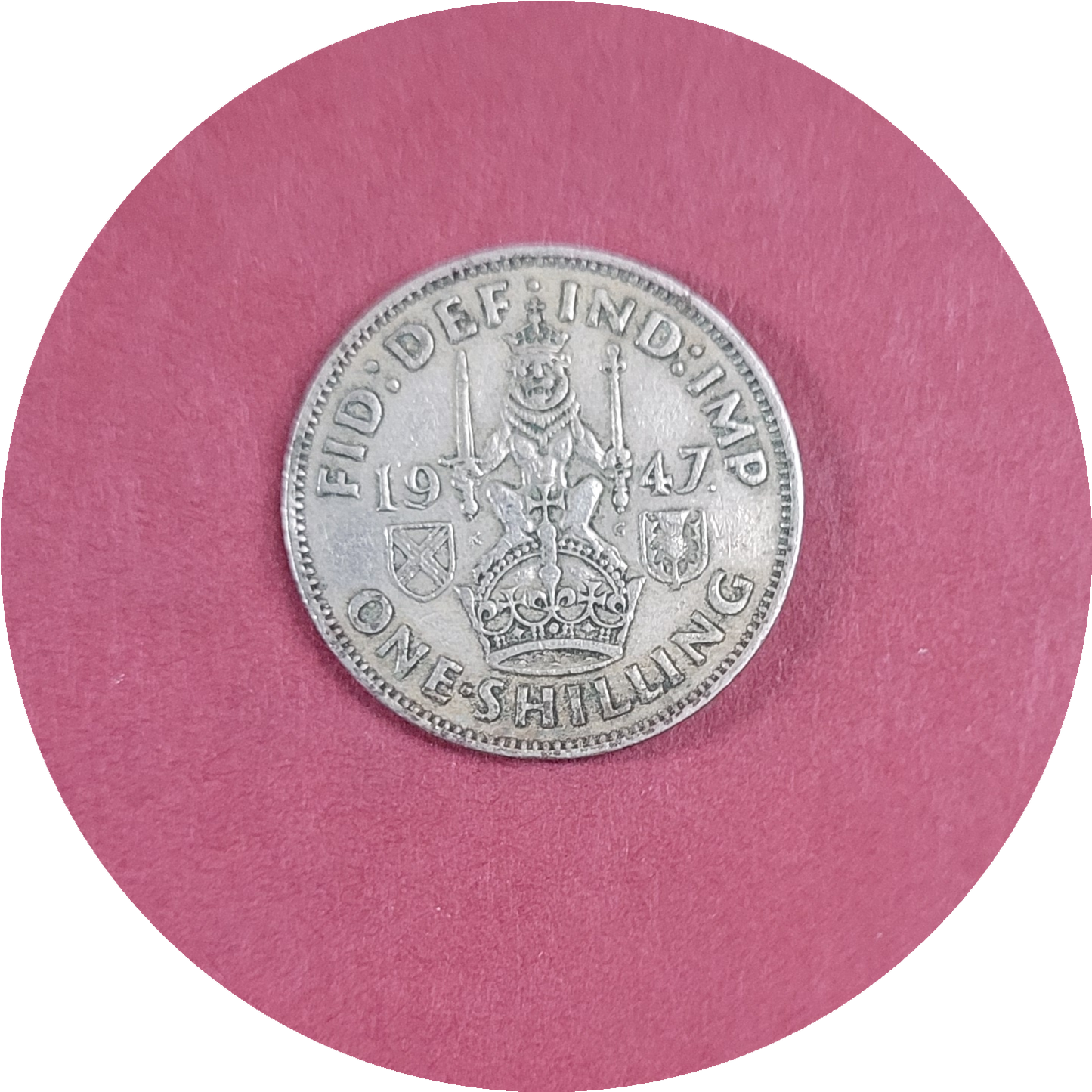 George VI,
One Shilling,
Scotland,
1947 (B)