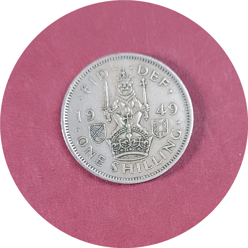 George VI, One Shilling, Scotland, 1949 (B) – Numis Gallery