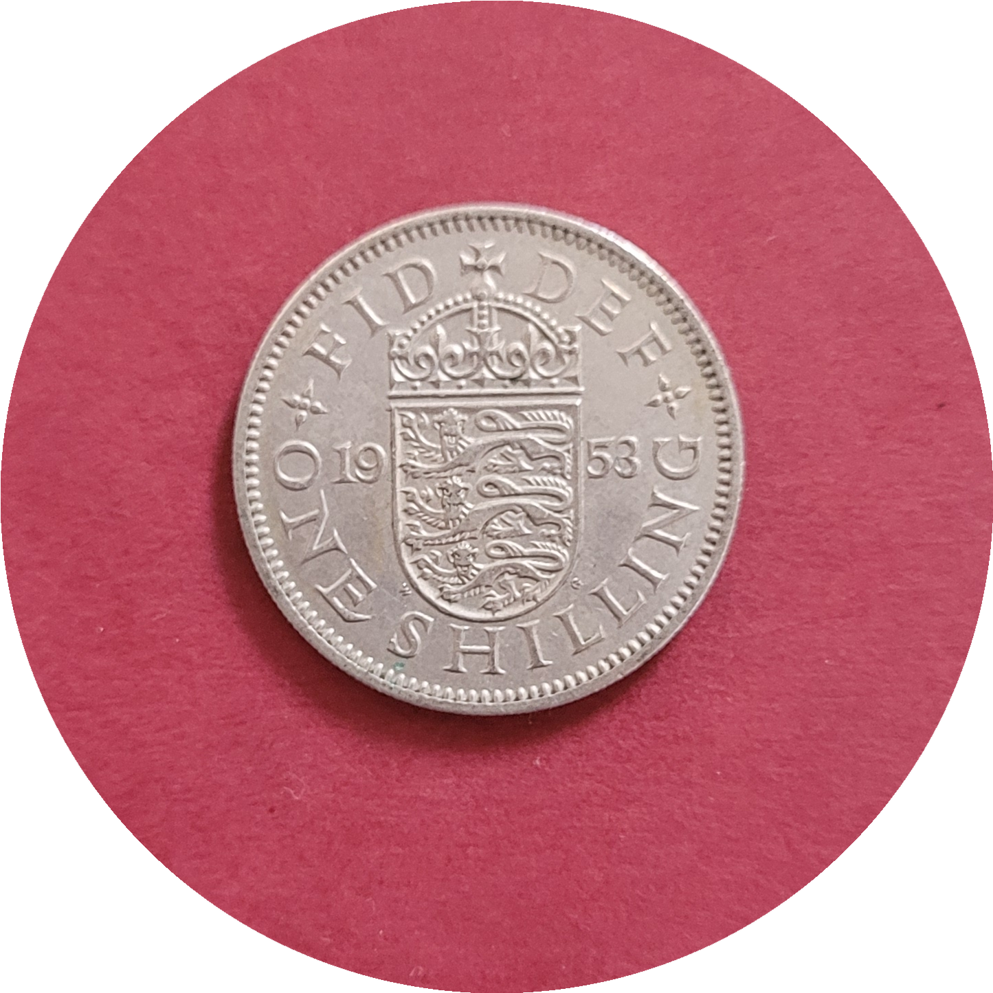 Elizabeth II,
One Shilling,
England,
1953 (B)