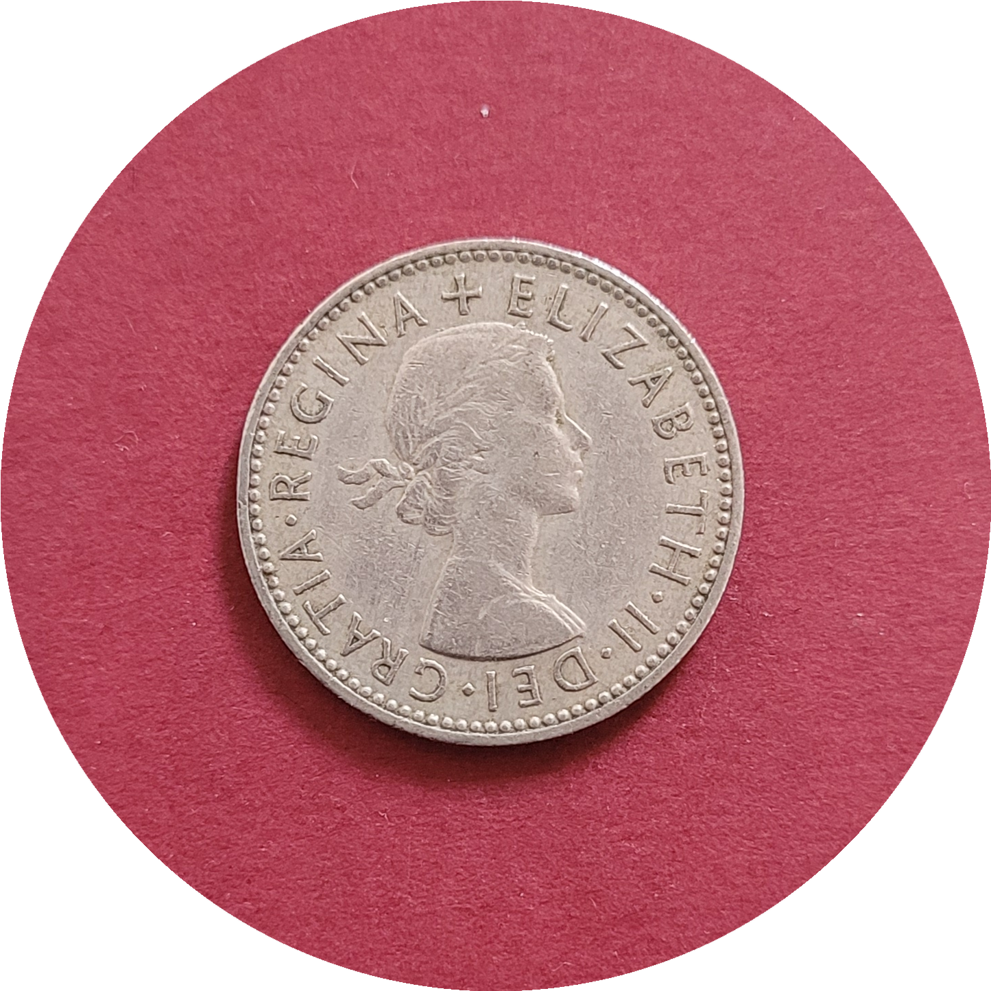 Elizabeth II,
One Shilling,
England,
1954 (B)