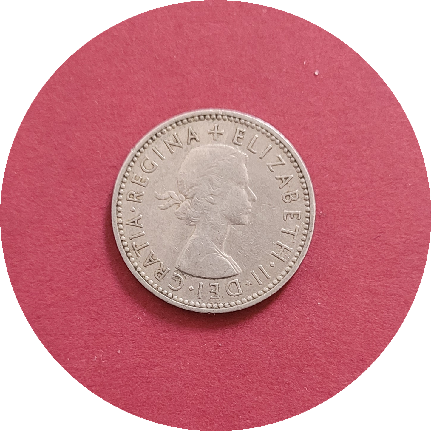 Elizabeth II,
One Shilling,
England,
1956 (B)