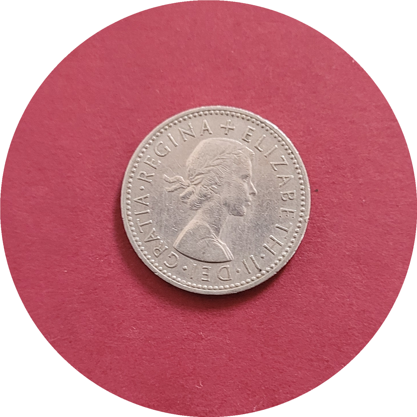 Elizabeth II,
One Shilling,
England,
1957 (B)