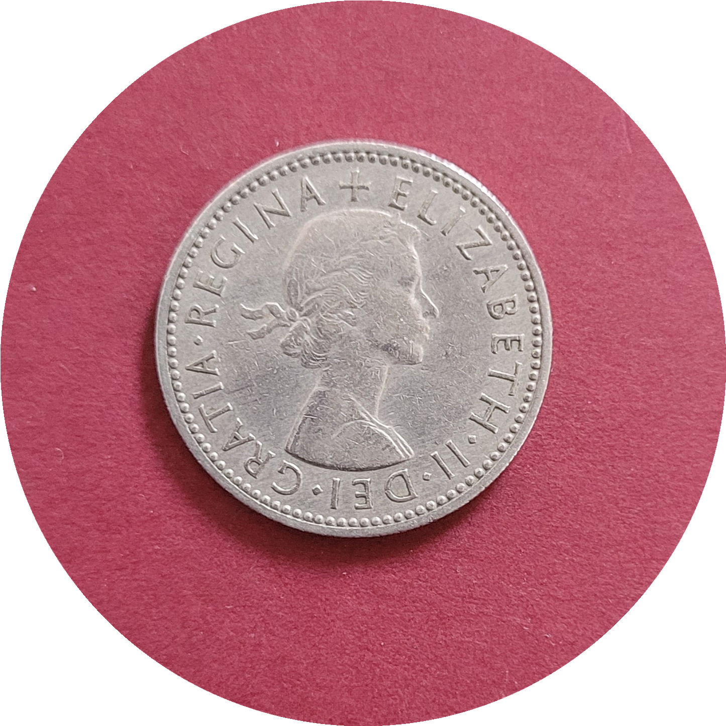 Elizabeth II,
One Shilling,
England,
1960 (B)