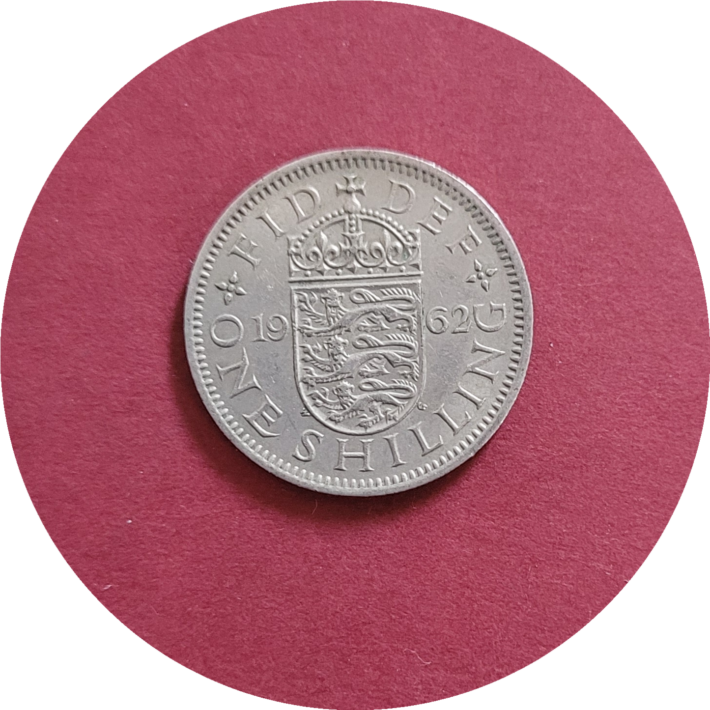 Elizabeth II,
One Shilling,
England,
1962 (B)