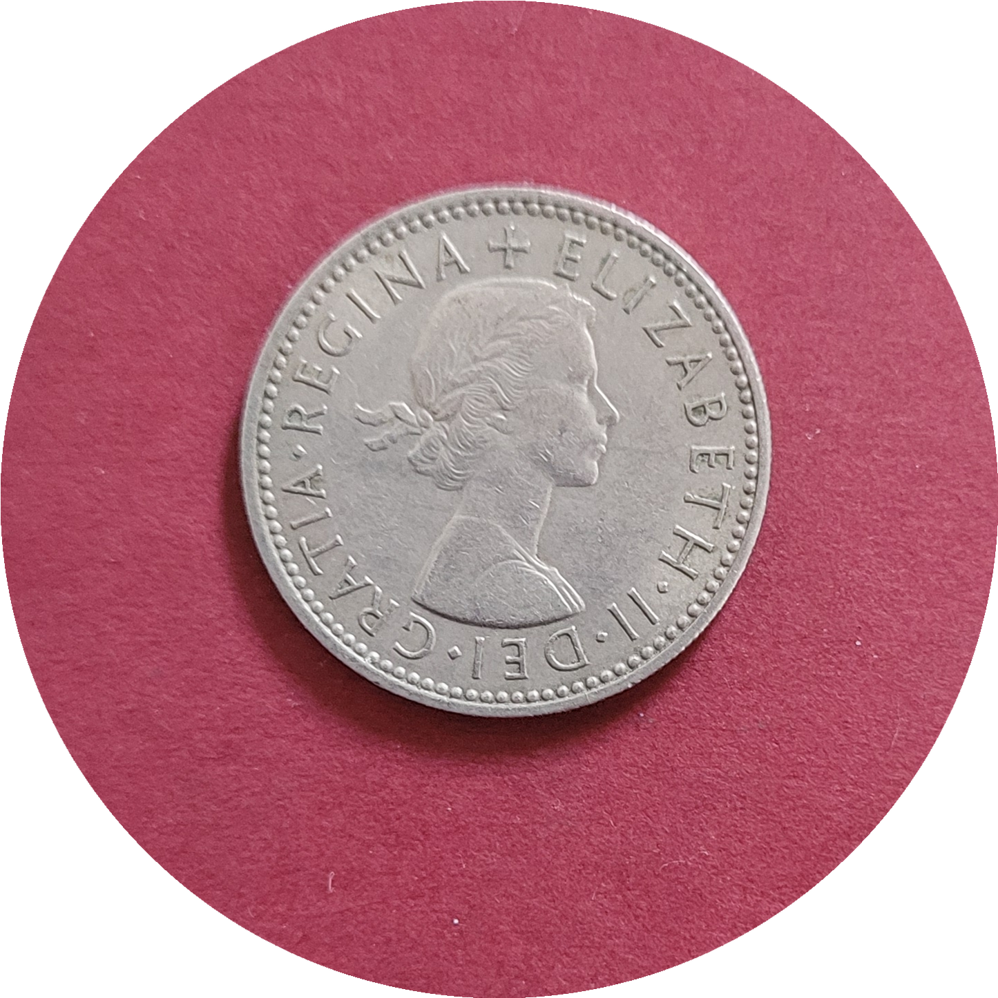 Elizabeth II,
One Shilling,
England,
1962 (B)