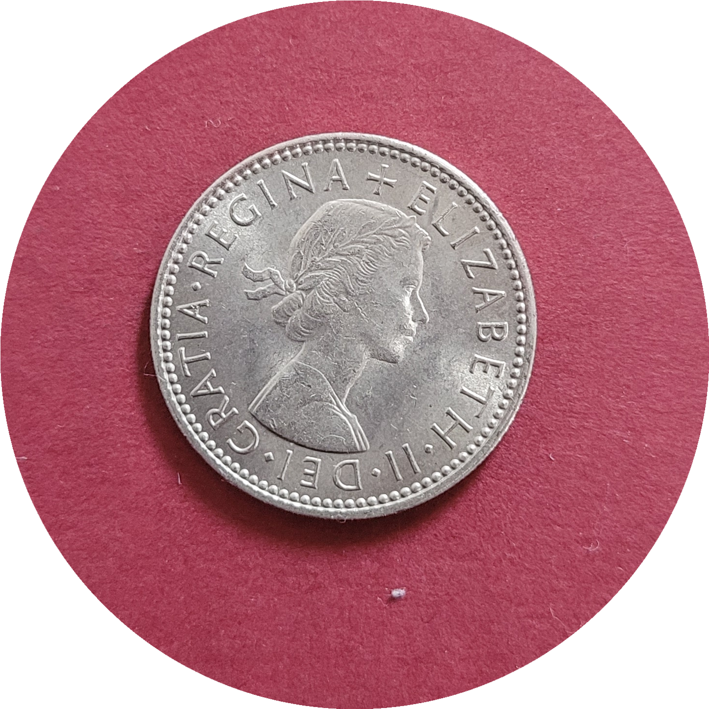 Elizabeth II,
One Shilling,
England,
1963 (B)