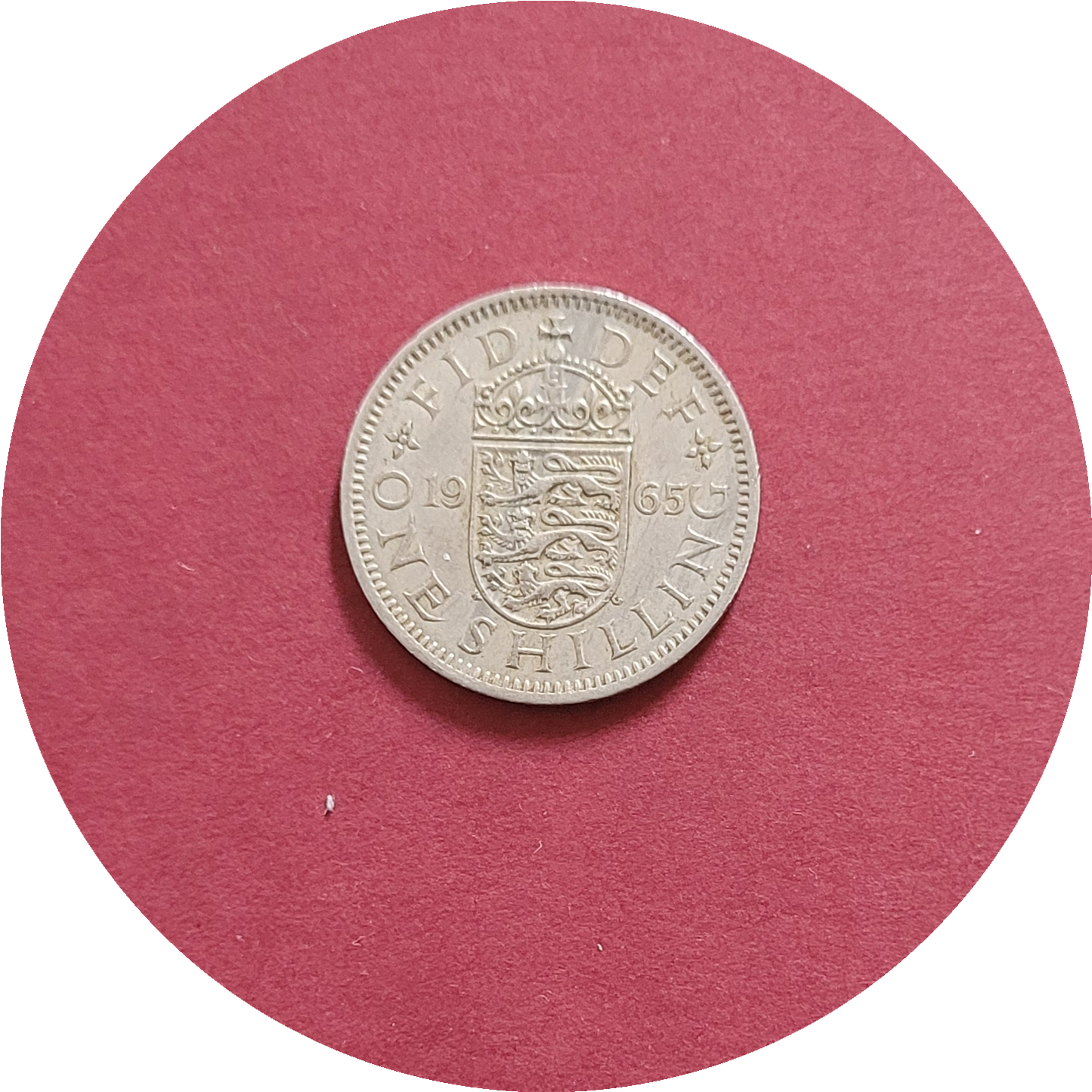 Elizabeth II,
One Shilling,
England,
1965 (B)