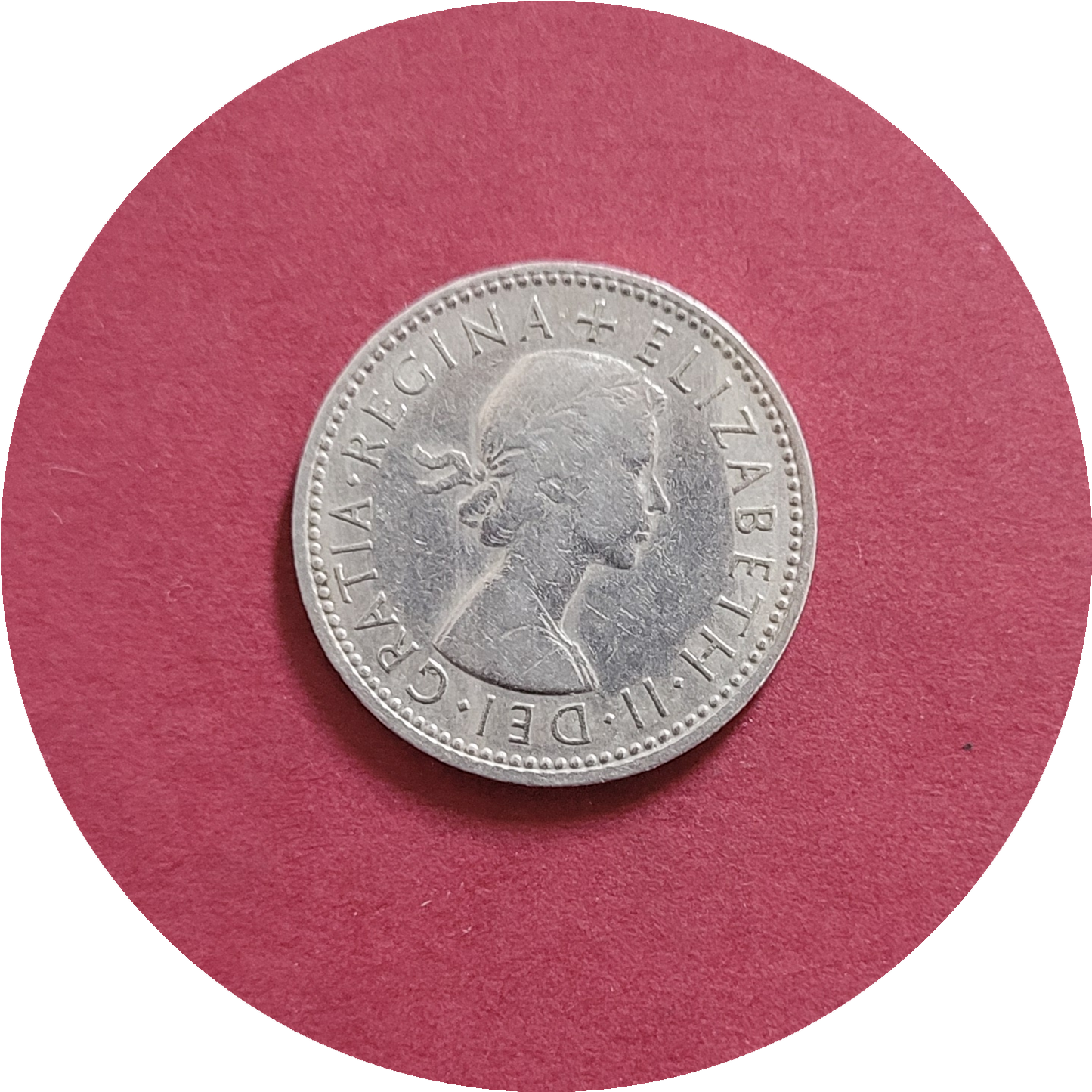 Elizabeth II,
One Shilling,
England,
1965 (B)