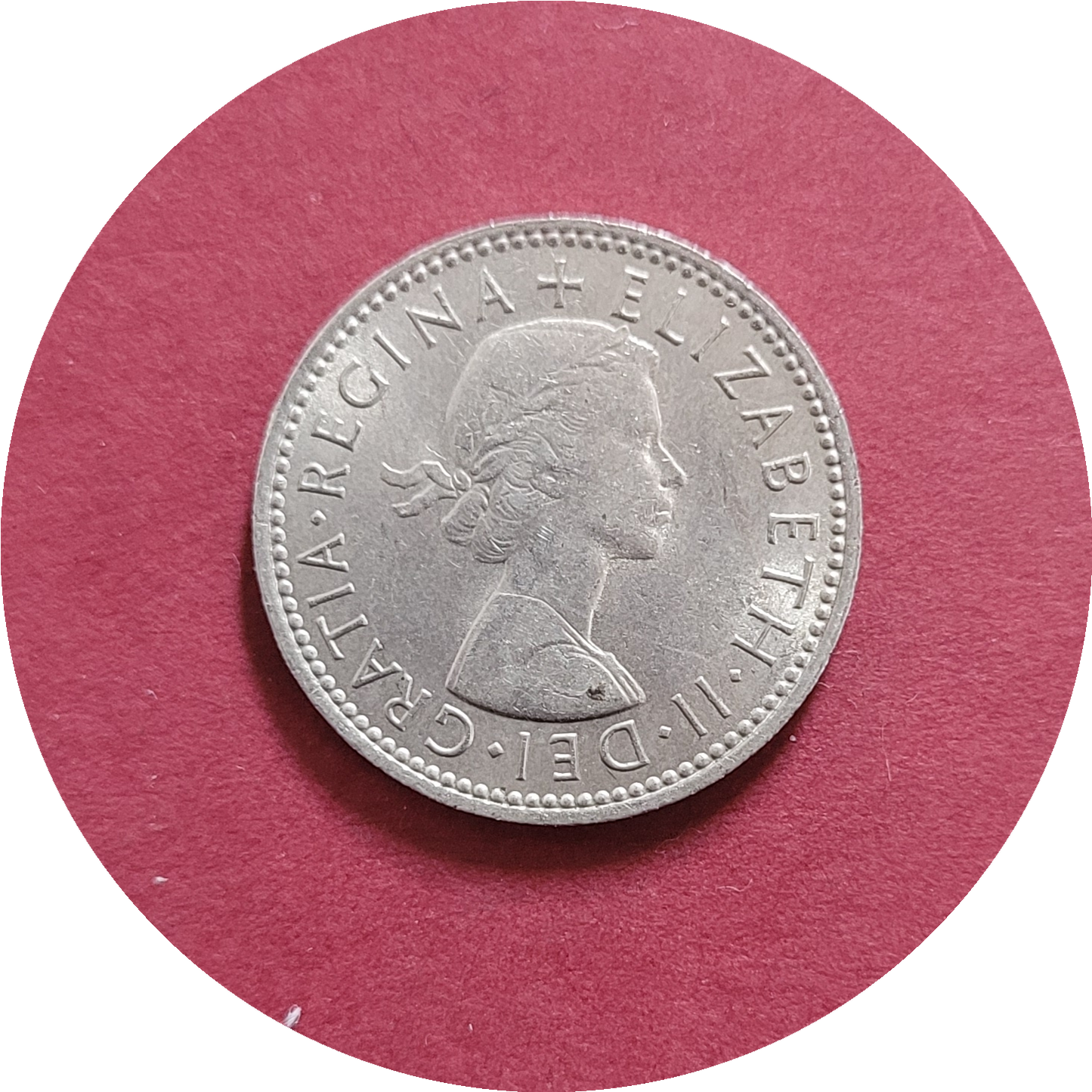 Elizabeth II,
One Shilling,
England,
1966 (B)