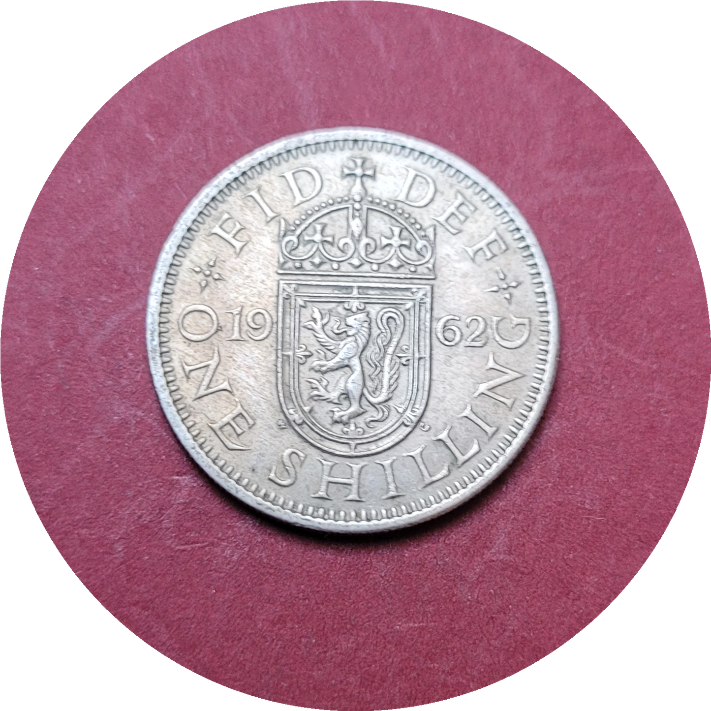 Elizabeth II,
One Shilling,
Scotland,
1962 (B)