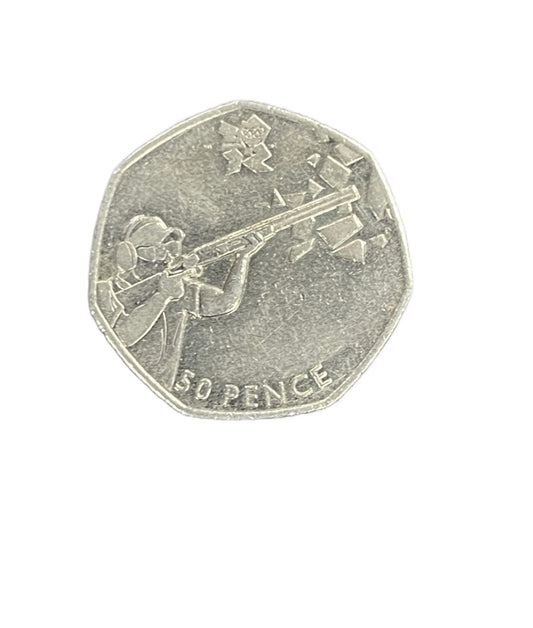 Elizabeth II 50p (B) Shooting Olympics 2011