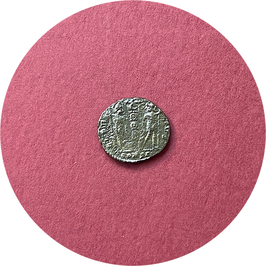 Constantine II,
Constantinian Dynasty,
Roman Billon,
Centenionalis,
Arles mint SCONST,
ca. 337-340AD  (N)