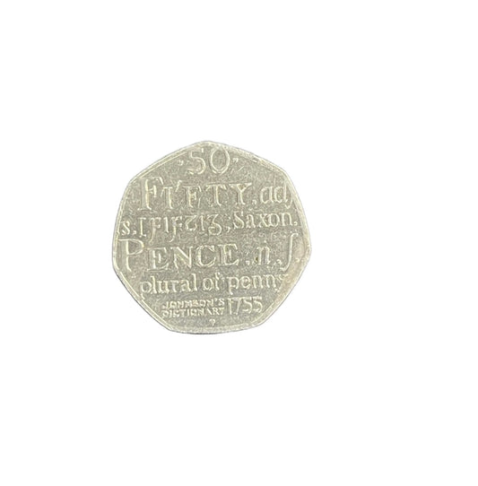 Elizabeth II 50p (B) Johnson's Dictionary 2005