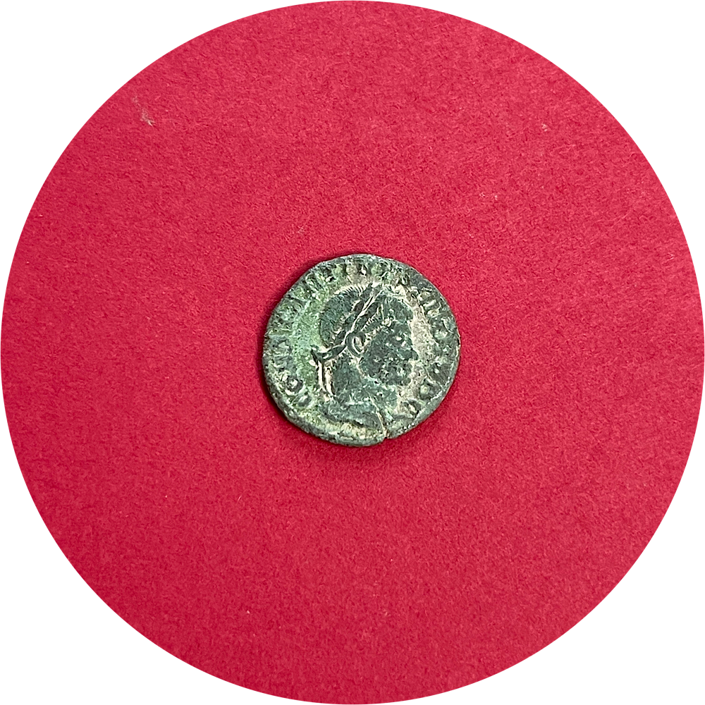 Constantine I, Constantinian Dynasty, Roman Bronze, Follis, Wreath Votive 10th Anniversary, Siscia mint SIS, ca. 318-324AD (N)