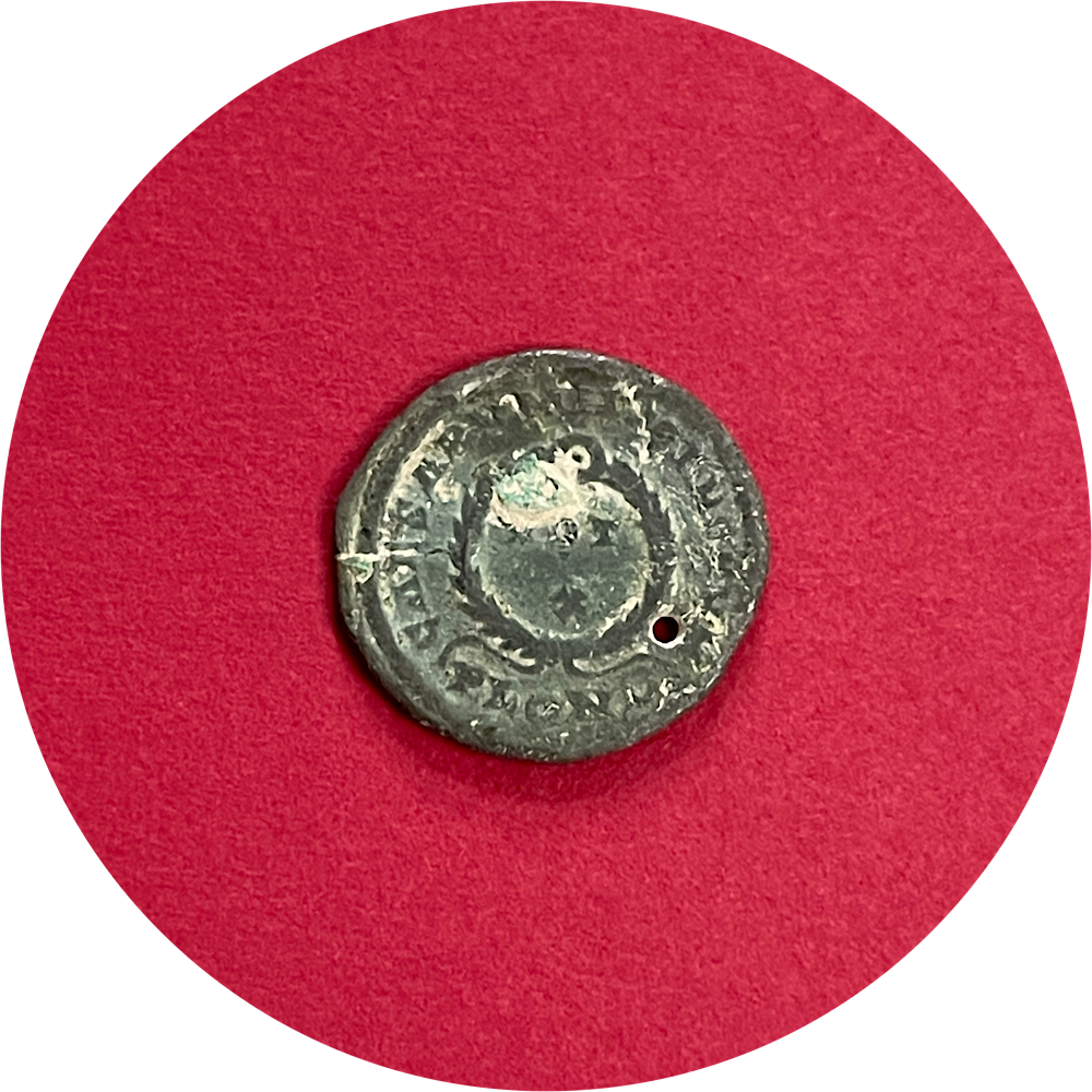 Constantine I, Constantinian Dynasty, Roman Bronze, Follis, Wreath Votive 10th Anniversary, Londinium mint PLON ⏝, ca. 318-324AD (N)