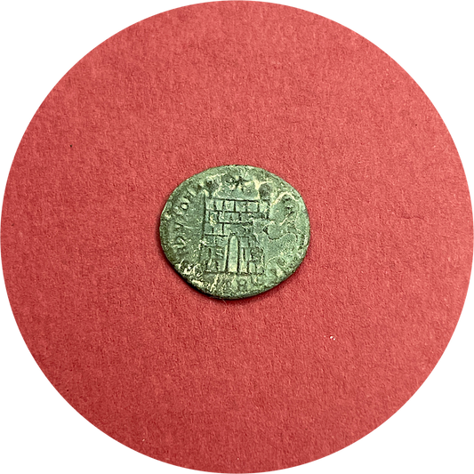 Constantine I,
Constantinian Dynasty,
Roman Bronze,
Follis, Treveri mint TR,
ca. 324-328AD
(N)