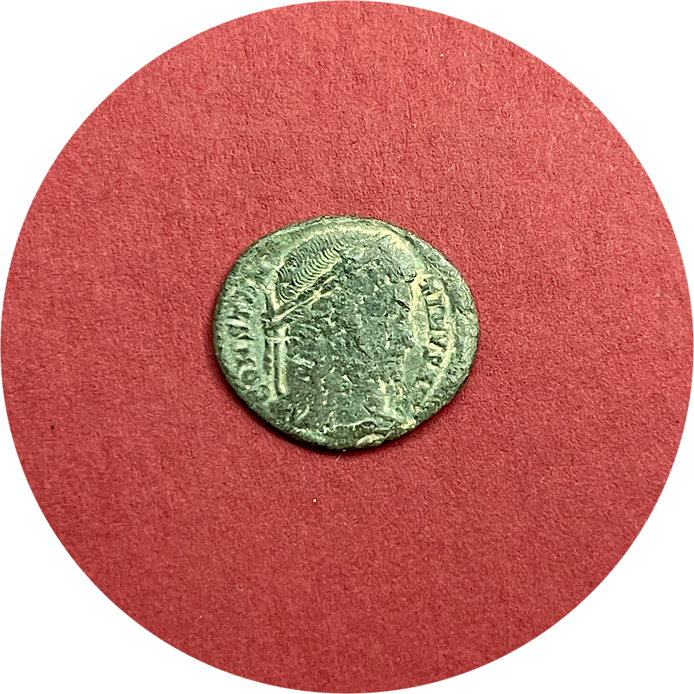 Constantine I,
Constantinian Dynasty,
Roman Bronze,
Follis, Treveri mint TR,
ca. 324-328AD
(N)