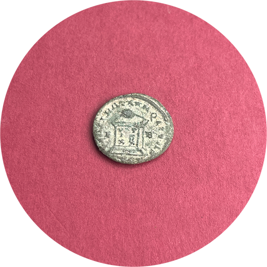 Constantine II, 
Roman Caeser,
Constantinian Dynasty,
Roman Bronze,
Follis,
ca. 322-324AD
(N)