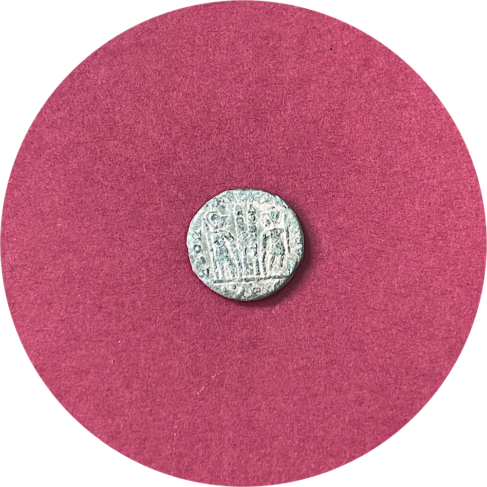 Constantine II,
Roman Caesar,
Constantinian Dynasty,
Roman Bronze,
Follis,
ca. 330-334AD
(N)