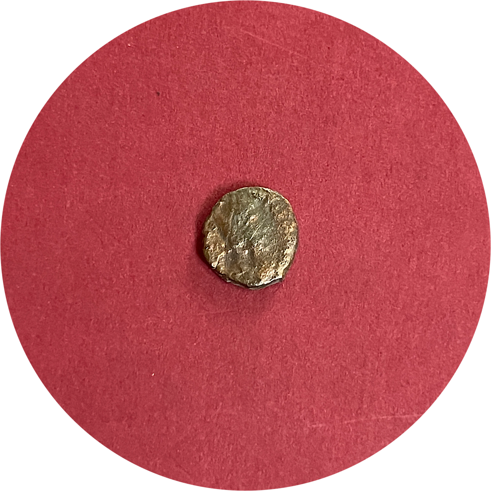 Valentinian III,
Valentinian dynasty, Roman Bronze AE3,
Half Centenionalis, 
Rome Mint,
ca. 430-435AD
(N)