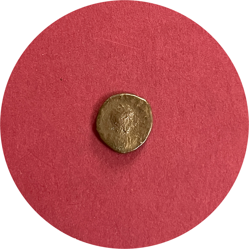 Arcadius,
Theodasian Dynasty,
Roman Bronze AE4,
Half Centenionalis, 
Thessalonica Mint,
ca. 388-393AD
(N)